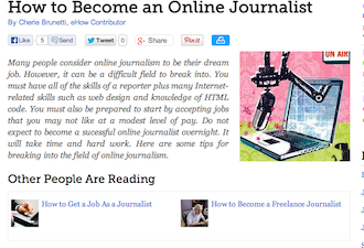 Becoming An Online Journalist