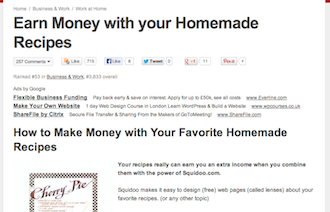 Make Money With Your Homemade Recipes