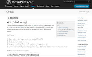 WordPress Podcasting